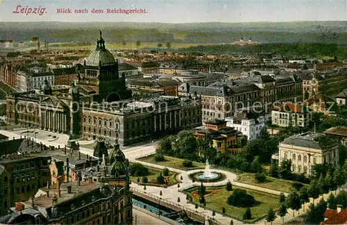 AK / Ansichtskarte Leipzig Panorama Blick nach dem Reichsgericht Leipzig