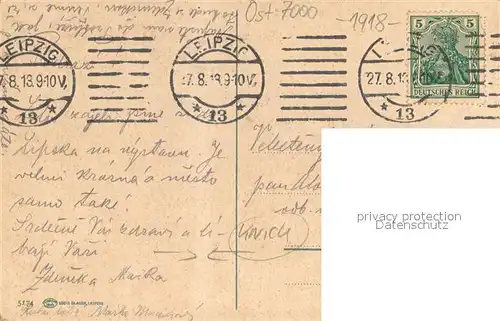 AK / Ansichtskarte Leipzig Panorama Blick nach dem Reichsgericht Leipzig