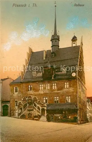 AK / Ansichtskarte Poessneck Rathaus Poessneck