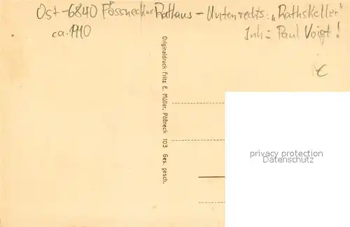 AK / Ansichtskarte Poessneck Rathaus Poessneck