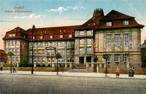 AK / Ansichtskarte Krefeld Hoehere Maedchenschule Krefeld