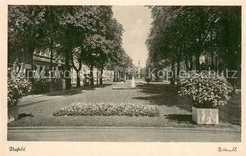 AK / Ansichtskarte Krefeld Allee Krefeld