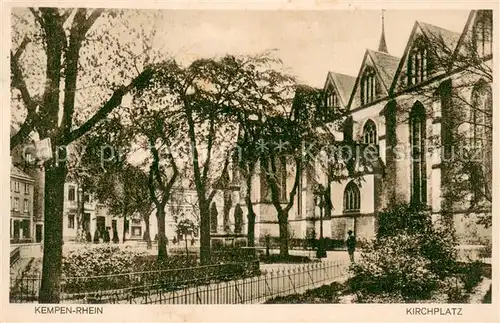 AK / Ansichtskarte Kempen_Niederrhein Kirchplatz Kempen Niederrhein