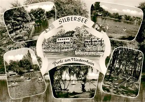 AK / Ansichtskarte Kapellen_Geldern Hotel Haus Silbersee Strandbad Minigolfplatz Details Kapellen_Geldern