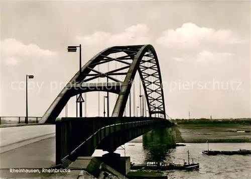 AK / Ansichtskarte Rheinhausen_Duisburg Rheinbruecke Rheinhausen Duisburg