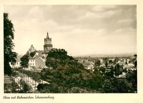 AK / Ansichtskarte Kleve_Cleve Panorama mit der Schwanenburg 