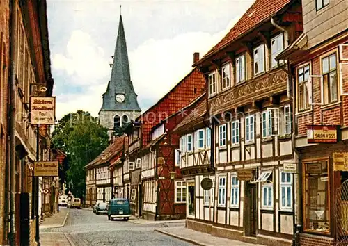 AK / Ansichtskarte Northeim Hagenstrasse mit St Sixti Kirche Northeim