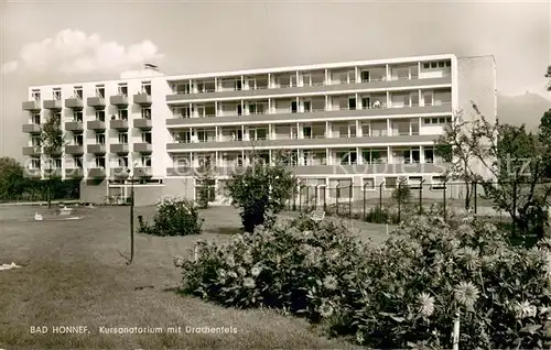 AK / Ansichtskarte Bad_Honnef Kursanatorium mit Drachenfels Bad_Honnef