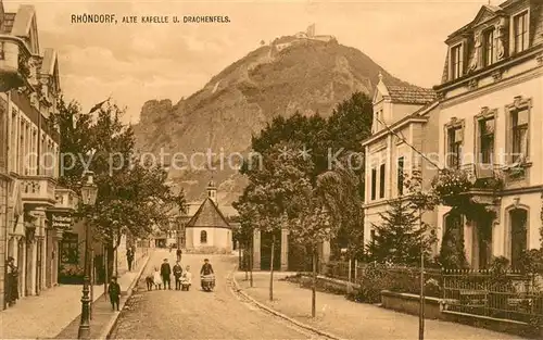 AK / Ansichtskarte Rhoendorf Alte Kapelle und Drachenfels Postkarten und Schreibwaren Rhoendorf