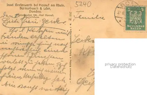 AK / Ansichtskarte Grafenwerth Landungsbruecke Grafenwerth