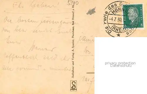 AK / Ansichtskarte Bad_Honnef Partie im Annatal Wald Bach mit Bruecke Bad_Honnef