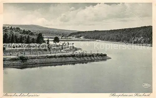 AK / Ansichtskarte Kirchheim_Euskirchen Steinbachtalsperre Badestrand Kirchheim Euskirchen