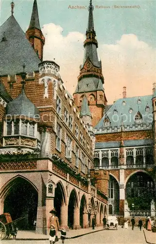 AK / Ansichtskarte Aachen Rathaus Seitenansicht Aachen