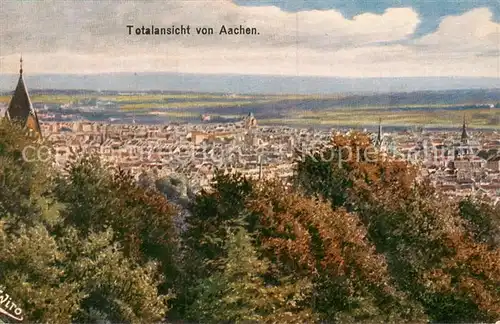 AK / Ansichtskarte Aachen Totalansicht Aachen