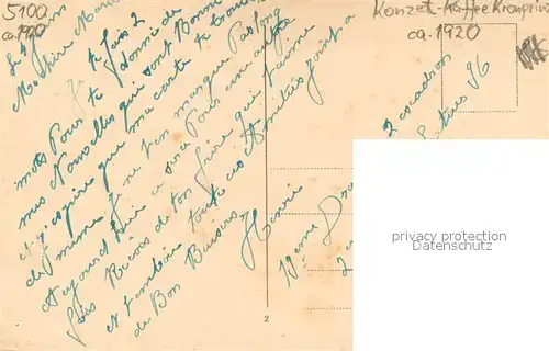 AK / Ansichtskarte Aachen Stadttheater Konzert Kaffee Kronprinz Aachen