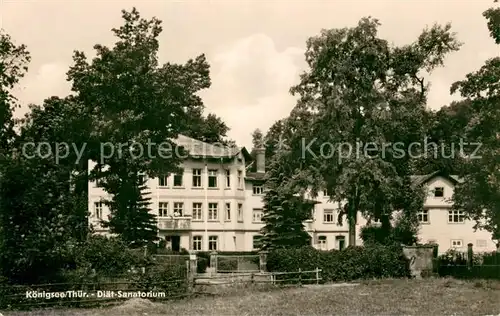 AK / Ansichtskarte Koenigsee_Thueringen Diaet Sanatorium Koenigsee Thueringen