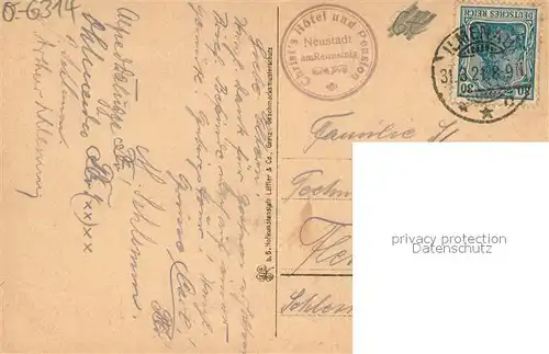 AK / Ansichtskarte Neustadt_Rennsteig Landschaftspanorama im oberen Tannengrund Neustadt_Rennsteig