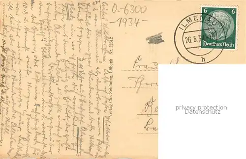 AK / Ansichtskarte Ilmenau_Thueringen Ausblick vom Bobhaus Ilmenau Thueringen