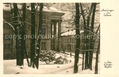 AK / Ansichtskarte Meiningen_Thueringen Partie am Landestheater Meiningen Thueringen