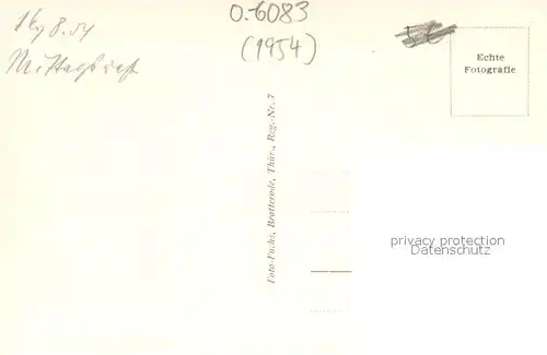 AK / Ansichtskarte Brotterode Panorama Blick zum Inselsberg Brotterode