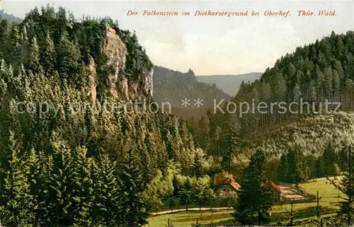 AK / Ansichtskarte Oberhof_Thueringen Falkenstein im Diethazergrund Thueringer Wald Oberhof Thueringen