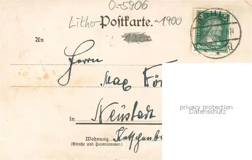 AK / Ansichtskarte Ruhla Gesamtansicht Litho Ruhla