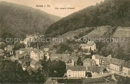 AK / Ansichtskarte Ruhla Unterer Ortsteil Ruhla