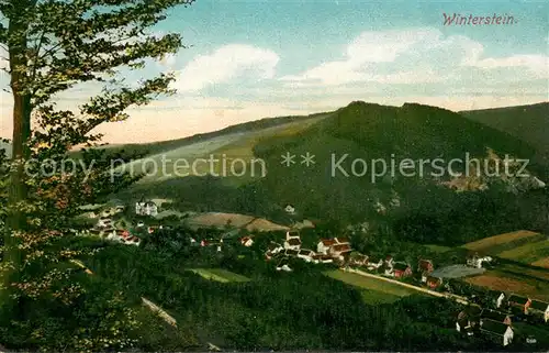 AK / Ansichtskarte Winterstein_Waltershausen Panorama Thueringer Wald 