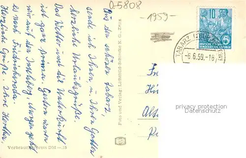 AK / Ansichtskarte Tabarz Landschaftspanorama Grosser Inselsberg Berghotel Gaststaette Aussichtsturm Tabarz