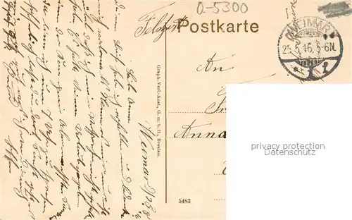 AK / Ansichtskarte Weimar__Thueringen Sternbruecke und Schloss Feldpost 