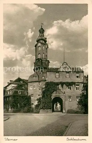 AK / Ansichtskarte Weimar__Thueringen Schlossturm 