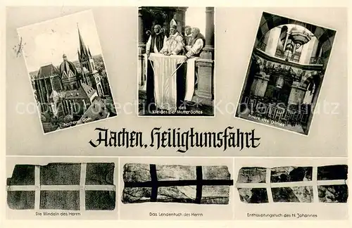 AK / Ansichtskarte Aachen Dom Innere des Domes Heiligtumsfahrt Aachen