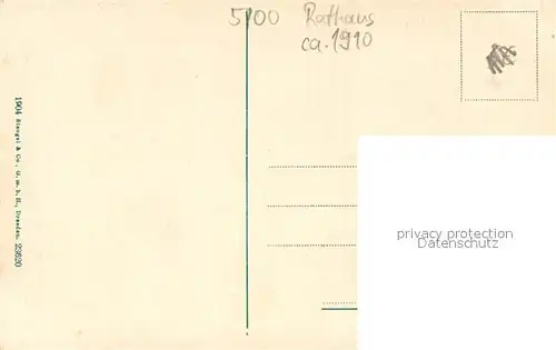 AK / Ansichtskarte Aachen Rathaus Rueckseite Aachen