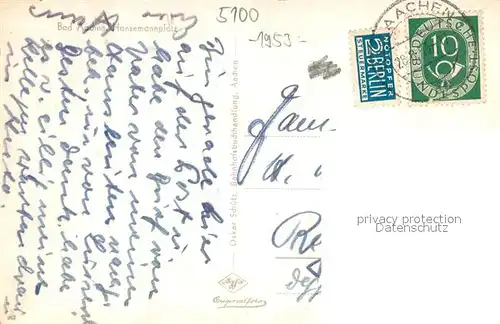 AK / Ansichtskarte Aachen Hansemannplatz Aachen