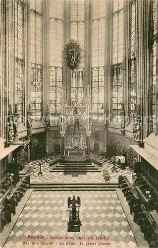 AK / Ansichtskarte Aachen Kaiser Dom Innenansicht Aachen