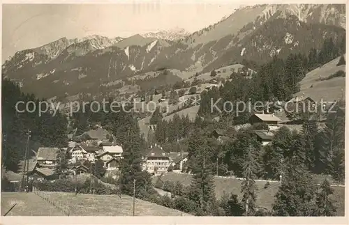 AK / Ansichtskarte Weissenburg_BE Ortsansicht Alpen Weissenburg BE