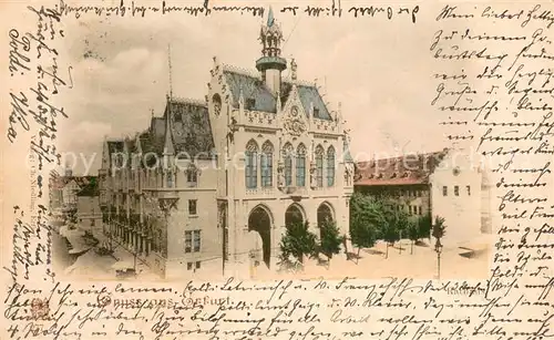 AK / Ansichtskarte Erfurt Rathaus Deutsche Reichspost Erfurt