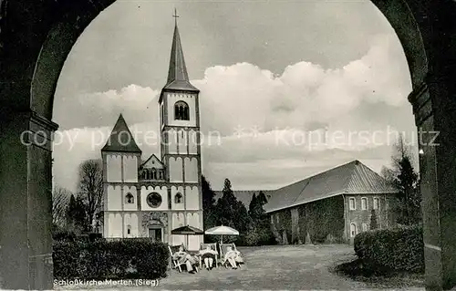 AK / Ansichtskarte Merten_Sieg Schlosskirche Merten Sieg