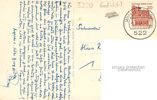 AK / Ansichtskarte Oberbergisches_Land_Region Oberbergisches Heimatlied Schloss Gimborn Schloss Homburg Aggertalsperre 