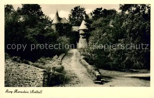 AK / Ansichtskarte Broeleck Burg Herrnstein Broeltal Broeleck