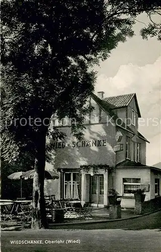 AK / Ansichtskarte Oberlahr_Westerwald Gaststaette Restaurant Wiedschaenke Oberlahr_Westerwald