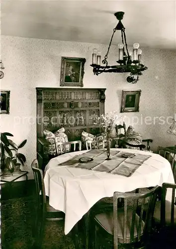 AK / Ansichtskarte Honrath Hotel Restaurant Haus am Berg Gastraum Honrath