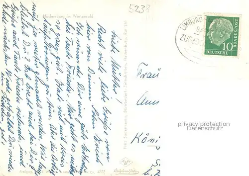 AK / Ansichtskarte Hachenburg_Westerwald Ansicht mit Schloss Fliegeraufnahme Hachenburg_Westerwald