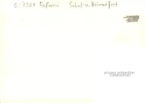 AK / Ansichtskarte Rosswein Schul  und Heimatfest Altstadt Kirche Rosswein