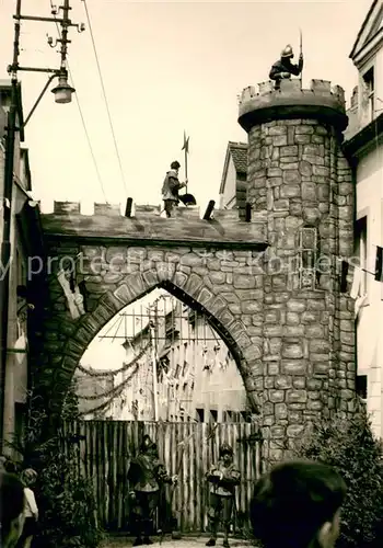 AK / Ansichtskarte Rosswein Schul  und Heimatfest Burg Ritter Rosswein