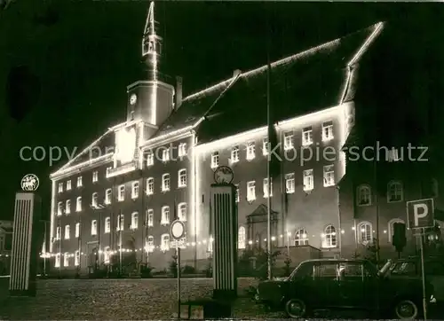 AK / Ansichtskarte Rosswein Schul  und Heimatfest Nachtaufnahme Rosswein