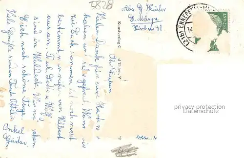 AK / Ansichtskarte Ennepetal_Voerde Kluterthoehle Eingang Gang in die Hoehel Hotel Ennepetal Voerde