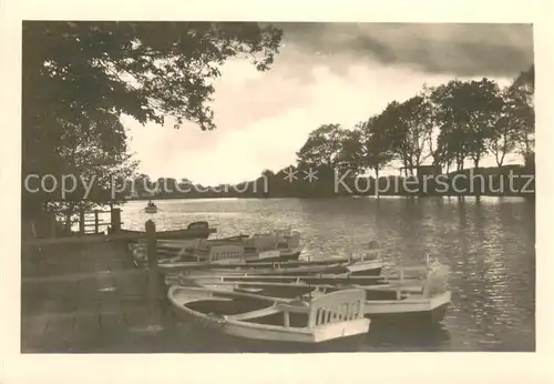 AK / Ansichtskarte Bad_Oeynhausen Bootsverleih an der Werra Bad_Oeynhausen