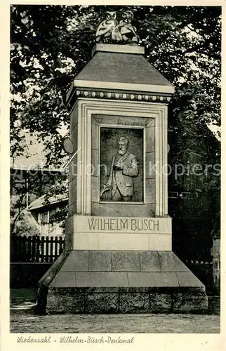 AK / Ansichtskarte Wiedensahl Wilhelm Busch Denkmal Wiedensahl
