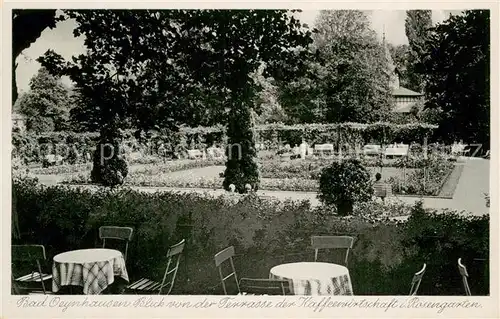AK / Ansichtskarte Bad_Oeynhausen Kaffeewirtschaft Rosengarten Terrasse Bad_Oeynhausen